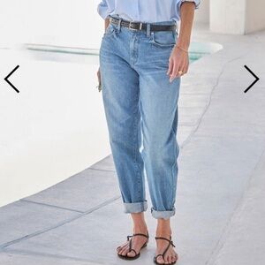 AYR The Couch Slouch Jeans Blue Denim Barrel Style LA USA Made Women's Size 26S